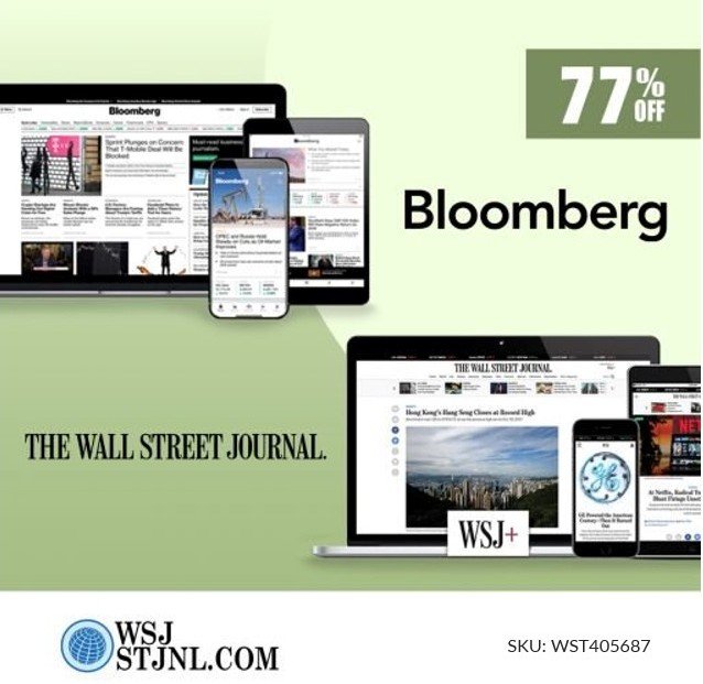 Bloomberg Newspaper and WSJ Digital Bundle SKU WST405687
