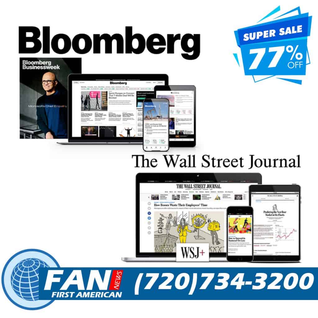 Wall Street Journal and Bloomberg Subscription by CRSREO.COM