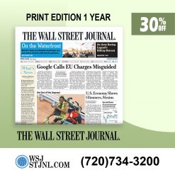Wall Street Journal Print Edition Subscription for 1 Year