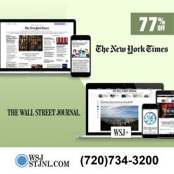 Wall St Journal and New York Times Digital Subscription for $129