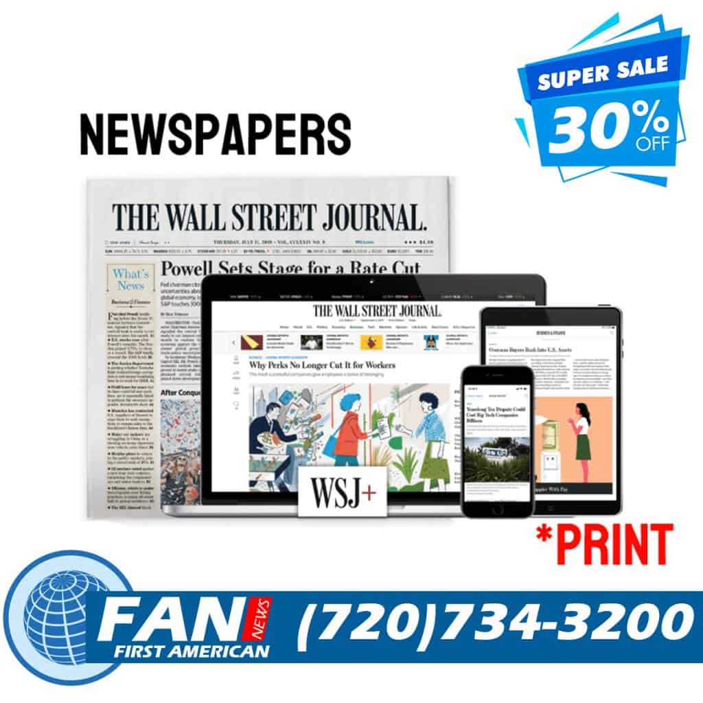 WSJ Printed edition Subscription Deals