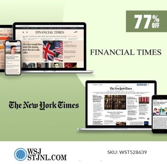 The NYT and Financial Times Newspaper Digital SKU WST528639