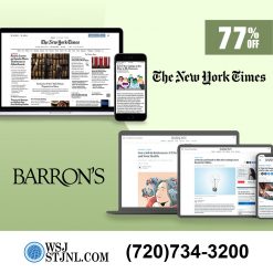 Barron's News and NYT Gift Subscription for 3 Years at 70% Off