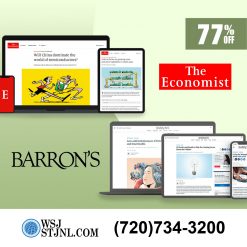 Barron's Newspaper and The Economist Subscription for 3 Years