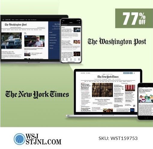 New York Times and Washington Post Digital SKU WST159753