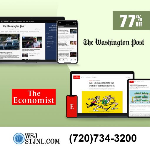 The Economist Newspaper and Washington Post Access for 3 Years