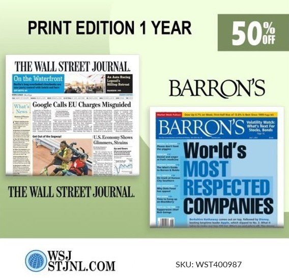 WSJ and Barron’s Print SKU WST400987
